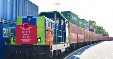 PKP Cargo: Pierwszy pociąg towarowy z Warszawy wyruszył do Chin!