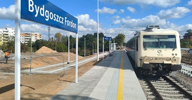 Bydgoszcz Fordon: Pierwszy peron po przebudowie już czynny