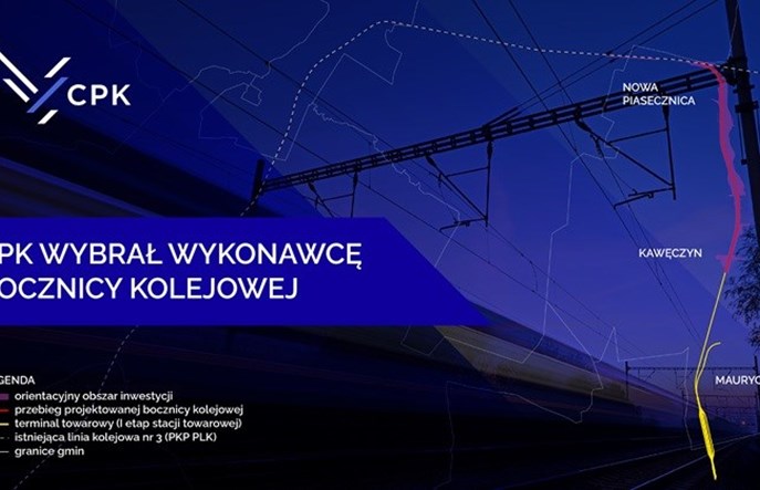 CPK wybrał wykonawcę bocznicy kolejowej do lotniska