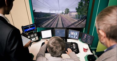Beroud (PKP), Niemiec (Track Tec), Drozdowski i Kuczewska-Łaska (PKP PLK), Wyżga (wp.pl), Fryczkowski (Alstom) na Kongresie Kolejowym
