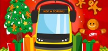 Toruński świąteczny tramwaj