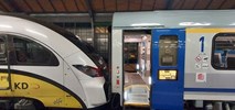 Wrocław Główny. Wagon Intercity "pocałował" Elfa Kolei Dolnośląskich