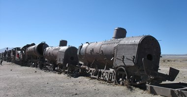 Cmentarzysko parowozów na pustyni