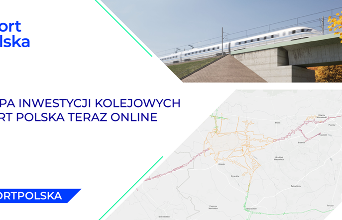 Mapa inwestycji kolejowych Port Polska teraz online