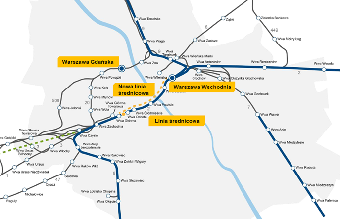 PLK zapowiada rewolucję w Warszawie. Będzie nowa linia średnicowa!