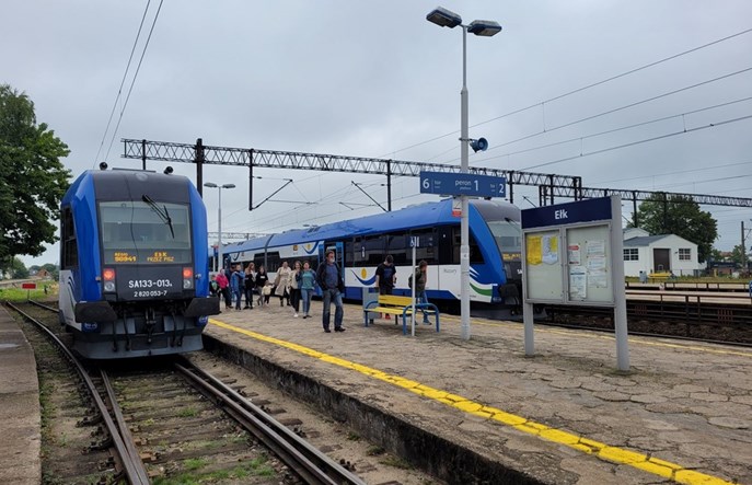 Więcej pociągów Olsztyn – Giżycko – Ełk od czerwca 