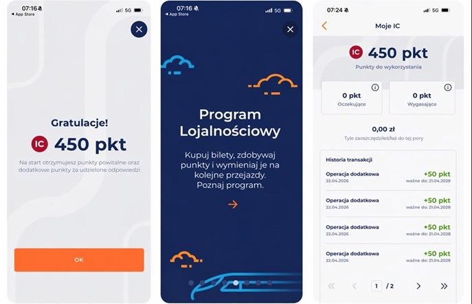 PKP Intercity. Program lojalnościowy - Moje IC już działa!