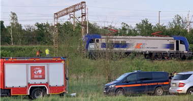 Ewakuacja pasażerów pociągu PKP Intercity. Pomagała Straż Ochrony Kolei
