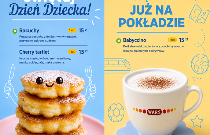 Specjalne menu w PKP Intercity 