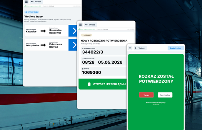 Cyfrowe rozkazy pisemne standardem na polskiej kolei. Tysiące maszynistów korzysta już z aplikacji eRozkaz