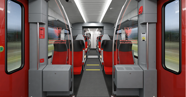 Stadler i Koleje Wielkopolskie pokazują wnętrza Flirtów
