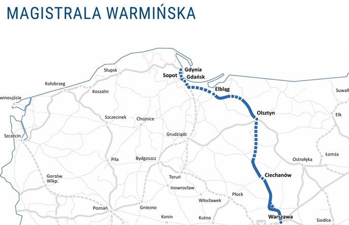 ZSK: Z Elbląga do Warszawy w niecałe 2 godziny, z Olsztyna w 75 minut