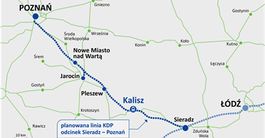 Szybciej z Kalisza do Poznania i Warszawy. Prace nad linią KDP przez Kalisz nabierają tempa