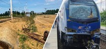 Czarlin. Zderzenie ciągnika z pociągiem PKP Intercity, kierujący na podwójnym gazie [wideo]