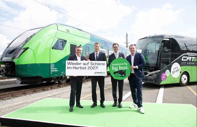 Stadler pokazuje KISS-a do obsługi wiedeńskiego lotniska