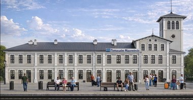 Tomaszów Maz.: Nowe perony i przejście gotowe. Czas na modernizację dworca [ZDJĘCIA, WIZUALIZACJE]