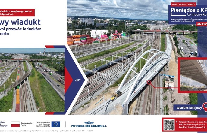 PKP PLK: Towary do portu w Gdyni pojadą nowym wiaduktem