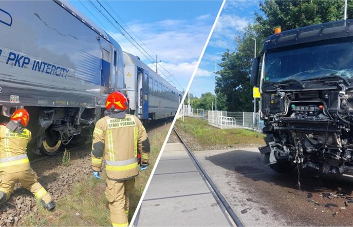 Jastrowie. Zderzenie ciężarówki i pociągu dalekobieżnego – w środku prawie pół tysiąca pasażerów