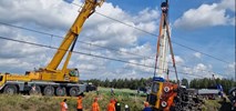 Lokomotywa i część wagonów z Sokolnik Suchych usunięta. Trwa naprawa torowiska i sieci trakcyjnej