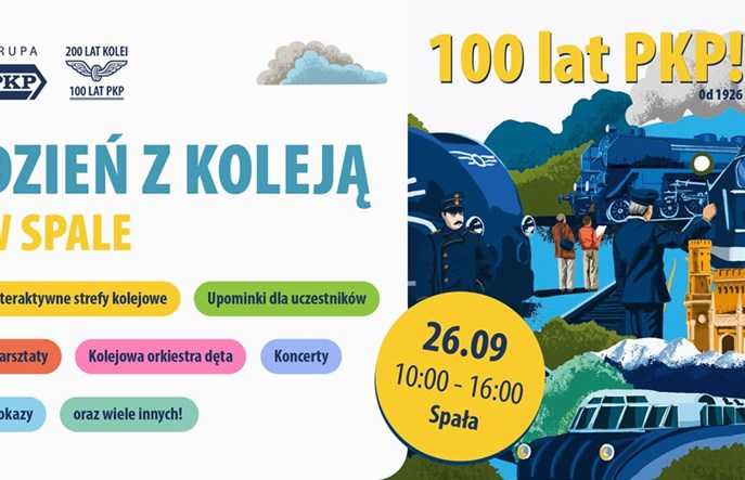 Dzień z Koleją w Spale z okazji jubileuszu 100-lecia PKP
