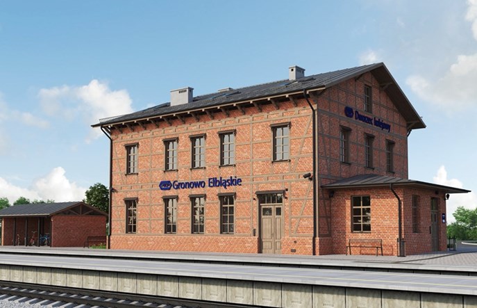 Rozpoczynają się prace budowlane przy modernizacji dworca w Gronowie Elbląskim 