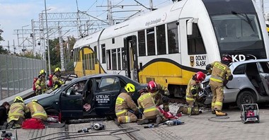 Koleje Dolnośląskie i służby ratunkowe sprawdziły swoją gotowość na sytuacje kryzysowe