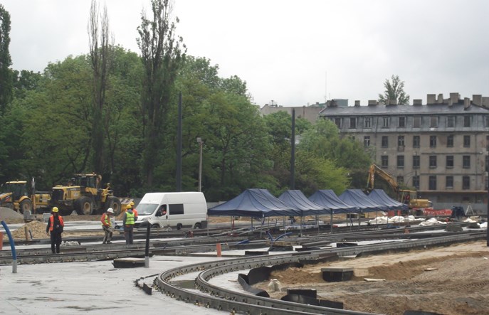 Łódź Fabryczna: Węzeł tramwajowy prawie gotowy