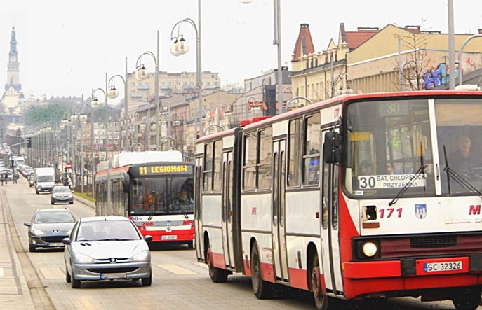 Transport w Częstochowie podczas wizyty Papieża