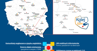 Tak kolej przygotowała się do ŚDM [infografika]