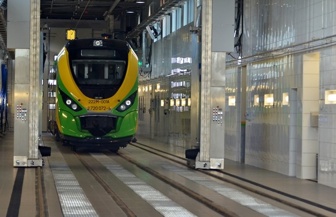 Myjnia Kolei Mazowieckich z Tłuszcza z wyróżnieniem