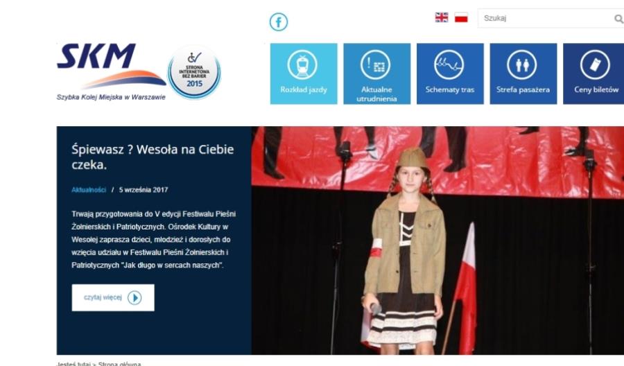 Strona internetowa SKM najbardziej dostępna dla niepełnosprawnych Strona internetowa SKM najbardziej dostępna dla niepełnosprawnych