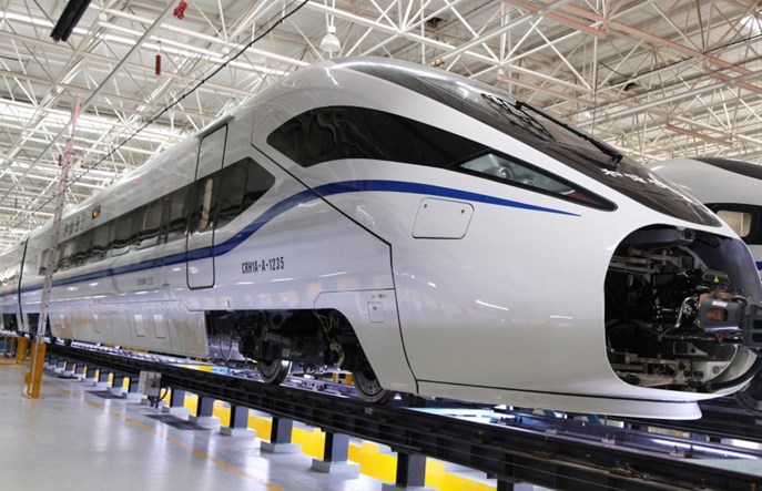 Bombardier współpracował z CRC przy produkcji 23 szybkich pociągów dla Chin