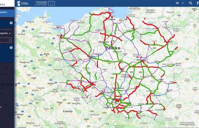 Inwestycje kolejowe na interaktywnej mapie PLK