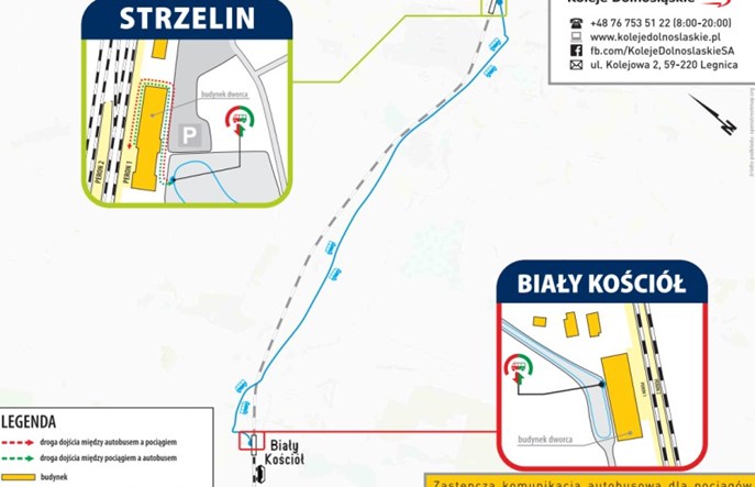 Komunikacja zastępcza na trasach KW i KD
