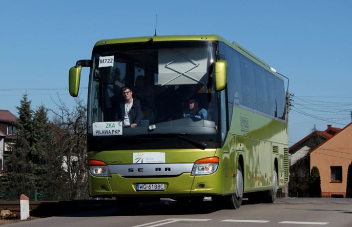 Komunikacja zastępcza KM na objeździe z powodu prac drogowych