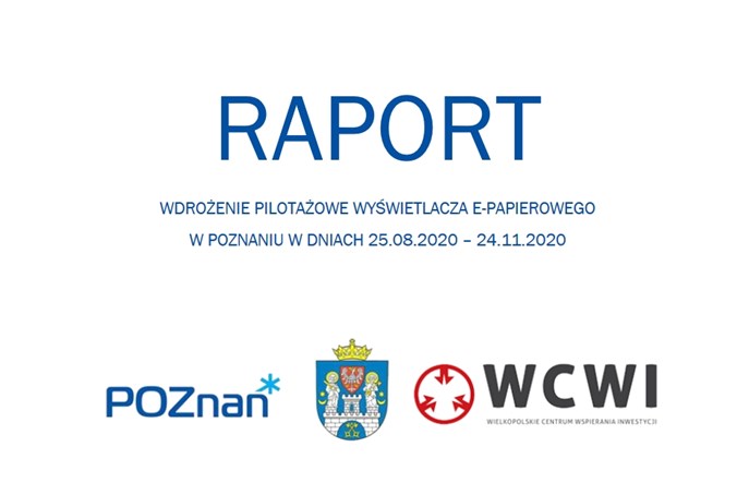 Trapeze Poland: Raport z pilotażowego wdrożenia wyświetlacza SmartInfo E-papier w Poznaniu