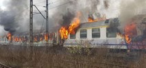 Kolejny pożar na kolei. Tym razem płonęły wagony PKP Intercity [zdjęcia]