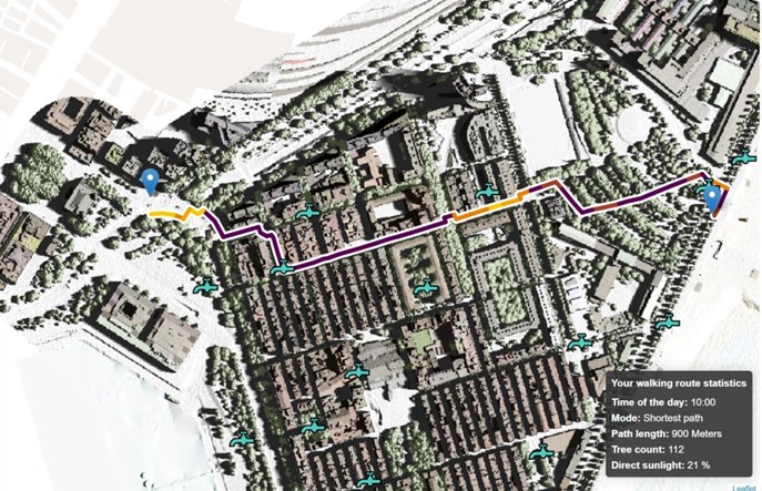 Barcelona: Spacer w cieniu dzięki aplikacji 