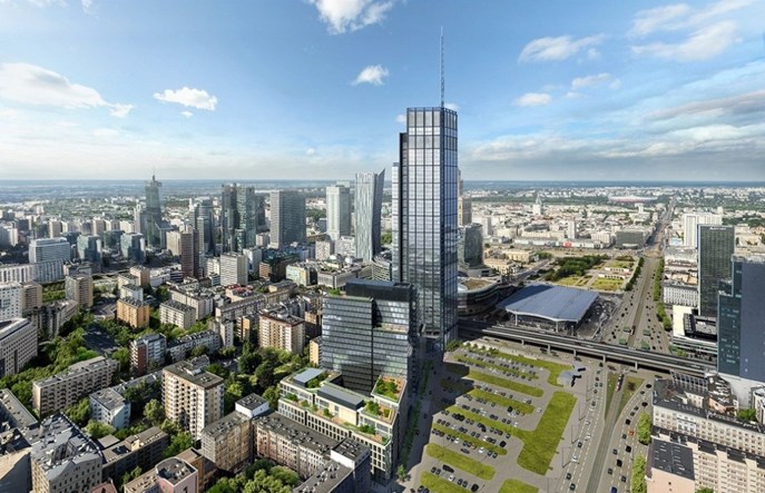 W Warszawie na byłej działce PKP powstanie najwyższy wieżowiec w Unii