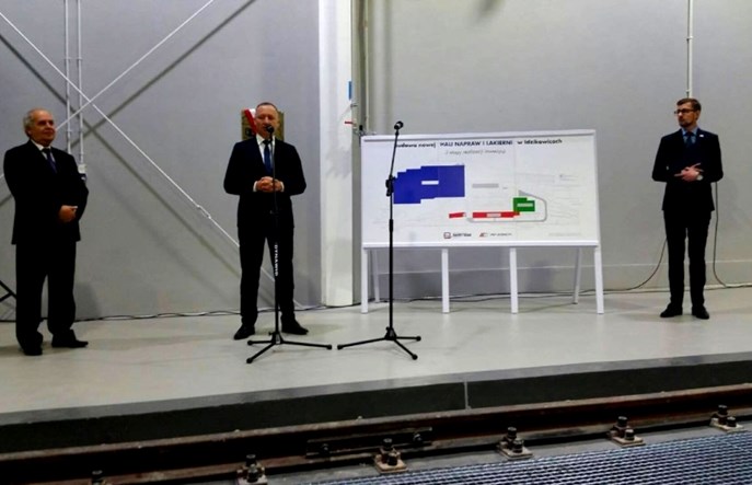 Wiceminister Bittel w Zakładzie Usług Taborowych Remtrak