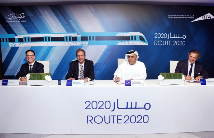 Dubaj przedłuża metro na Expo 2020