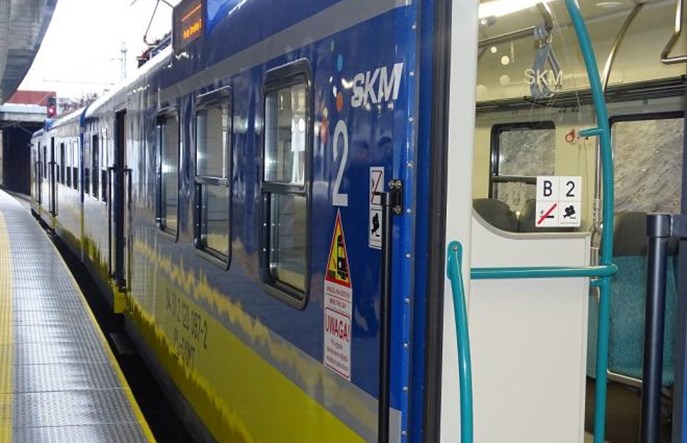 Pierwszy pociąg SKM wjechał na peron przystanku Gdańsk Śródmieście 