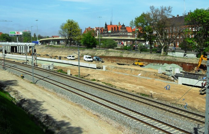 SKM Gdańsk Śródmieście: Jeden tor jest już gotowy