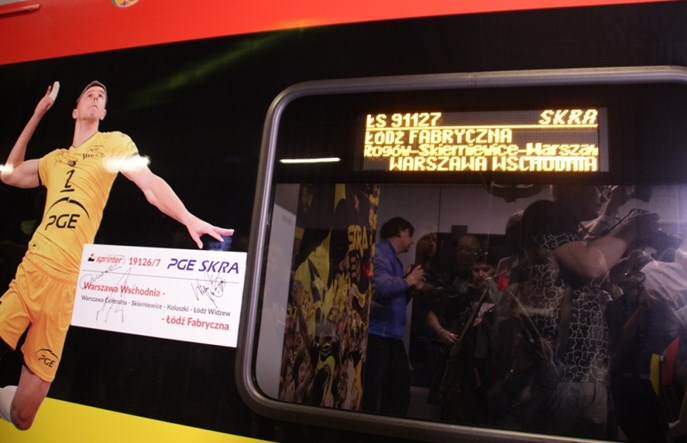 Pociąg PGE Skra na trzecie urodziny ŁKA