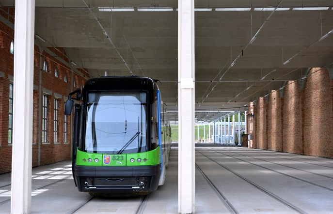 Szczecińskie tramwaje z nową halą