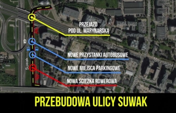 Warszawa. Na Służewcu ulica za szlabanem