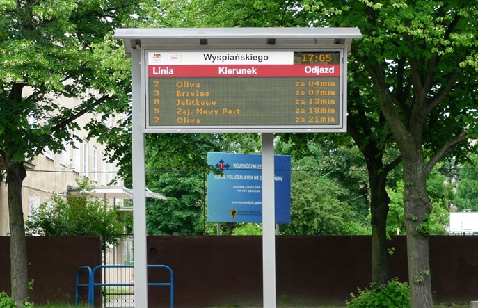 Gdańsk rozwija informację pasażerską dzięki Tristarowi
