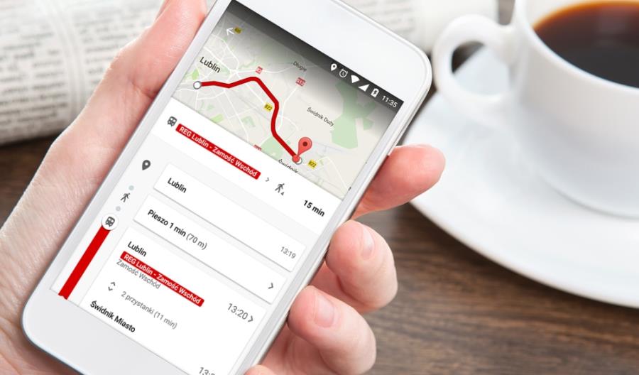 Połączenia PolRegio w Mapach Google’a Połączenia PolRegio w Mapach Google’a