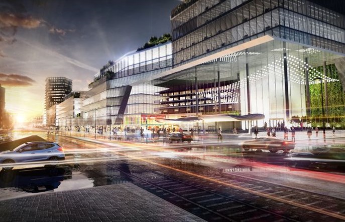 PKP z wiszącymi ogrodami w centrum Warszawy