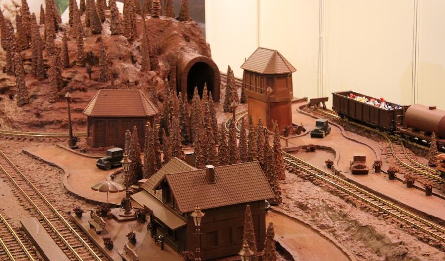 Makieta z czekolady w Muzeum Kolejnictwa Makieta z czekolady w Muzeum Kolejnictwa